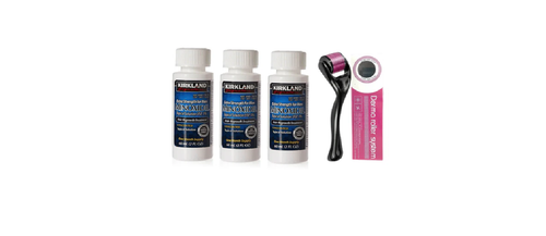 minoxidil kirkland x 3 + 1 dermarroller