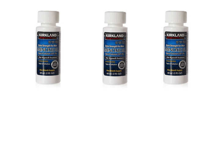 minoxidil kirkland x 3 unidades